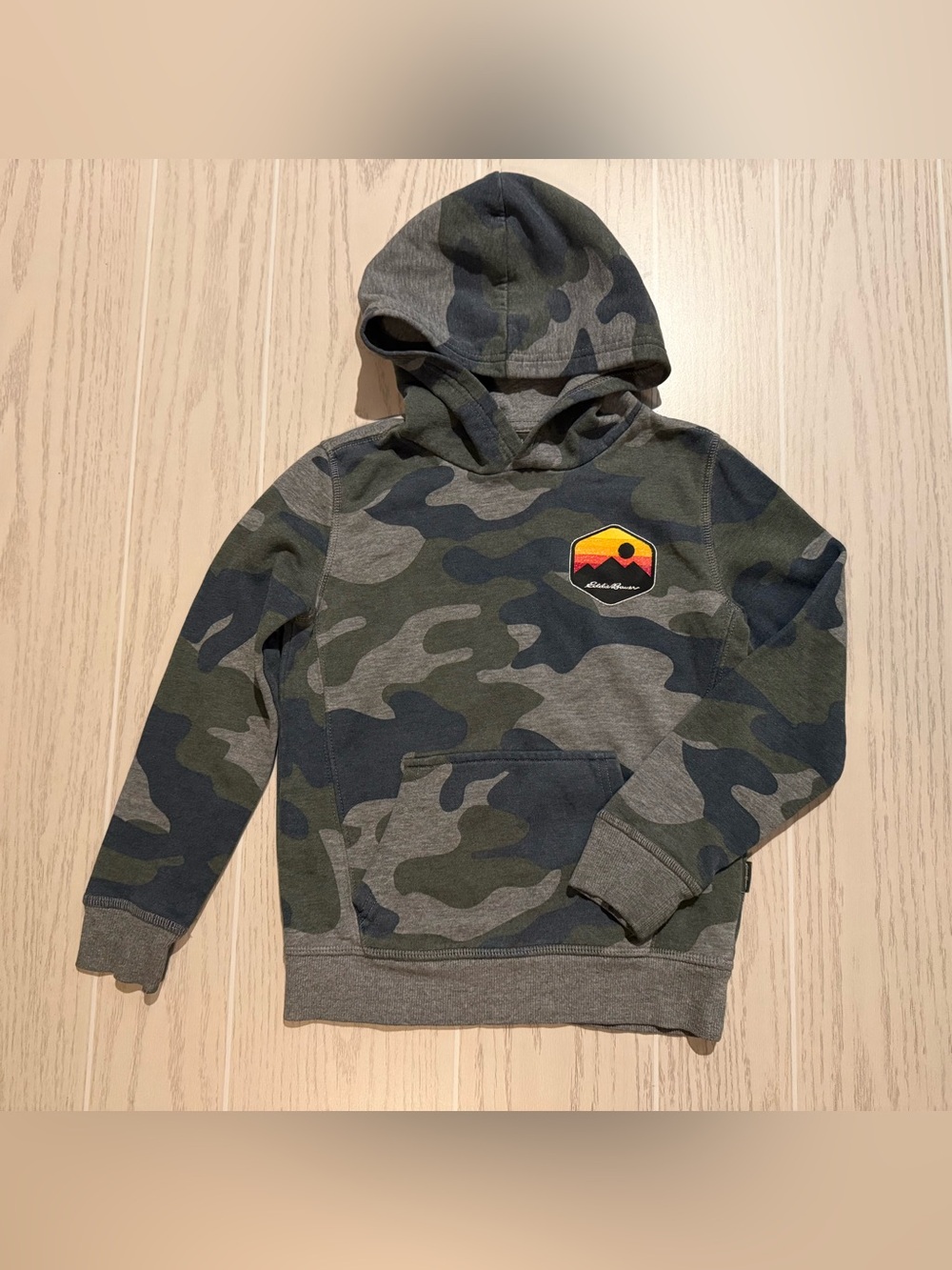 Eddie Bauer Boys XS 5/6 Camo‎ Hoodie Sweatshirt